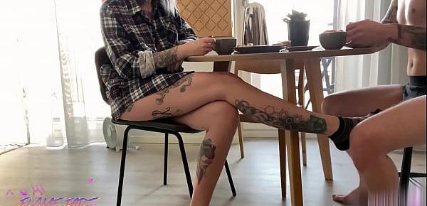  Young Housewife Loves Morning Sex - Cum in My Coffee